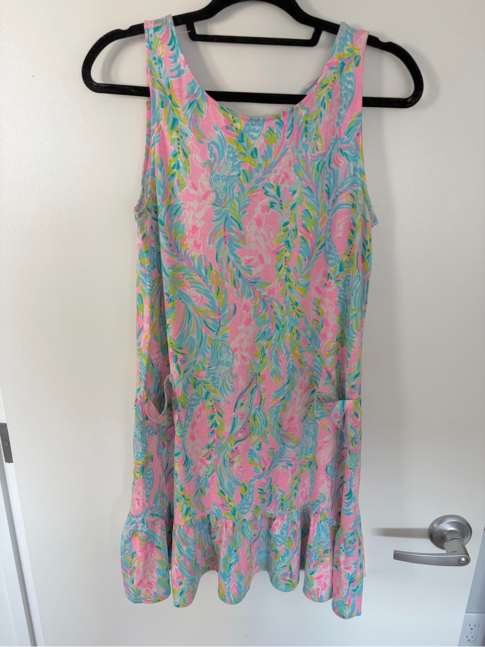 Lily Pulitzer Sleeveless Pink Floral Swing Dress